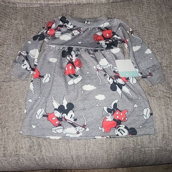 New mickey & Minnie Cupid Toddler Girl Dress sizes 12 m - Picture 4 of 8